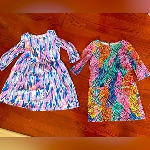 Lily Pulitzer Girls Dresses Lot of 2 XL 12-14